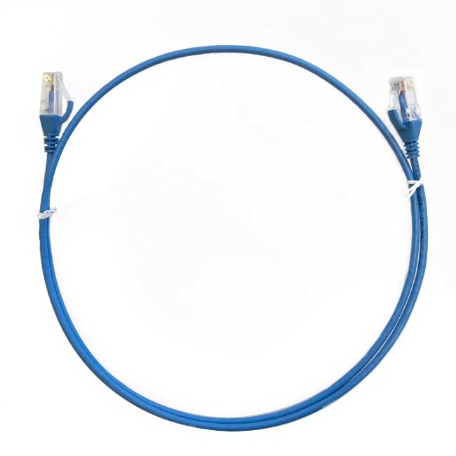 8ware CAT6 Ultra Thin Slim Cable Blue 26AWG – 5 Pack