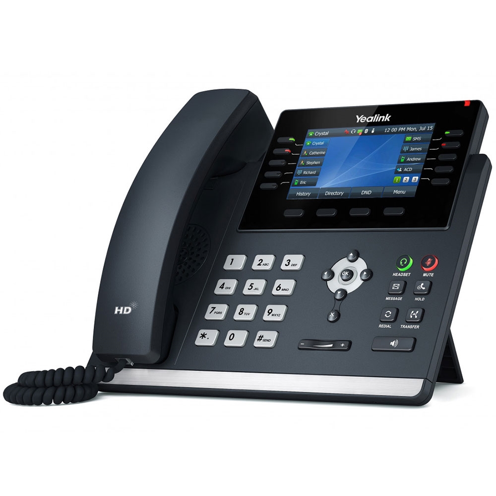 Refurbished Yealink T46S 16 Line IP phone, 4.3″ 480×272 pixel Colour LCD with backlight, Dual USB Ports, POE Support, Wall Mountable, Dual Gigabit,(T46S)