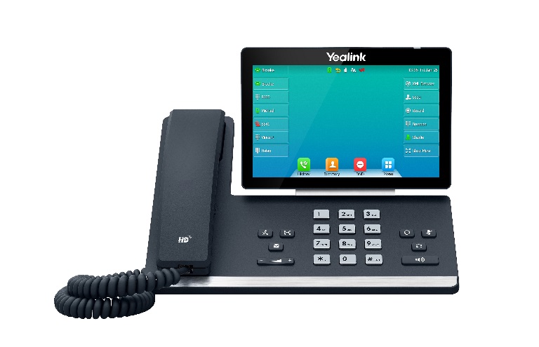 Yealink SIP-T57W, 16 Line IP HD Phone, 7″ 800 x 480 colour screen, HD voice, Dual Gig Ports, Built in Bluetooth and WiFi, USB 2.0 Port, SBC Ready