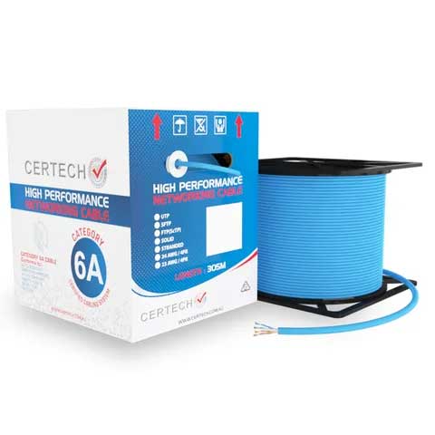 Cat6A STP Cable Cat6A F/UTP Cable Roll LSZH Jacket