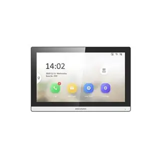 Hikvision DS-KH6350-WTE1 7" Touch Screen Room Stn BLK