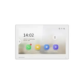 Hikvision DS-KH6350-WTE1 7" Touch Screen Room Stn WHT