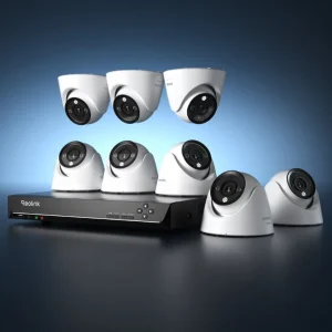 Reolink RLK16-833D8-A 8-Camera 4K PoE Security System,Reolink RLK16-833D8-A 4K UHD PoE 8-camera security kit,4K PoE camera system with 3× optical zoom and color night vision,Reolink 16-channel NVR 4K surveillance system,AI person,vehicle,and pet detection 4K PoE camera system,Reolink complete 8-camera PoE security kit for home and business