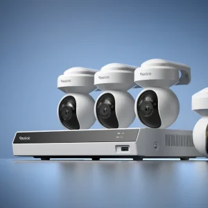 Reolink RLK8-800PT4 4K PoE PTZ Outdoor Security System,Reolink RLK8-800PT4 4K PoE PT outdoor PTZ surveillance system,360° coverage PoE PTZ camera system with auto tracking,Reolink 8-channel NVR security system with 2TB HDD,4K color night vision PTZ security kit for home and business,AI human,vehicle,and animal detection PoE security system