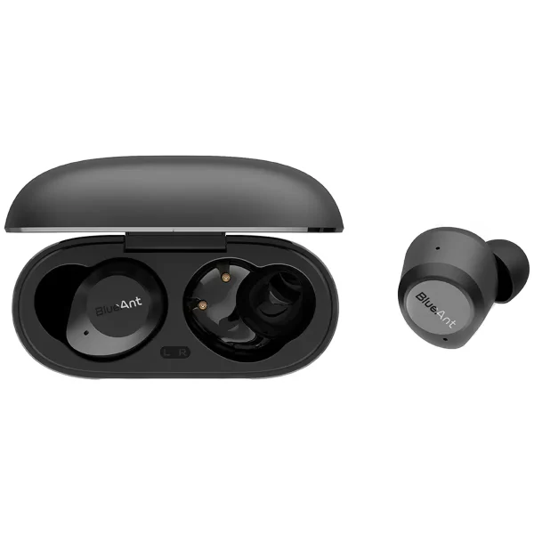 blueant pump air pro active noise cancelling true wireless in ear headphones black pump air pro bk