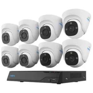 reolink 4k professional nvr with 8 x p334 dome cameras