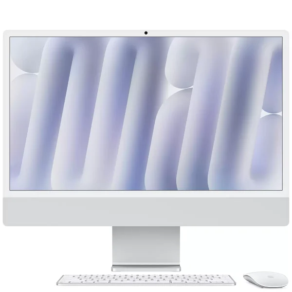 280797892968478 Apple iMac 24 Inch With Retina 4.5 Display Nano Texture Glass M4 Chip 10 Core GPU 16GB 256GB SSD Silver