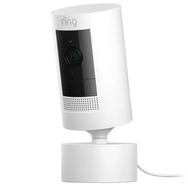 ring stick up cam 2 pack and pan tilt mount with indooroutdoor power adapter 2 pack