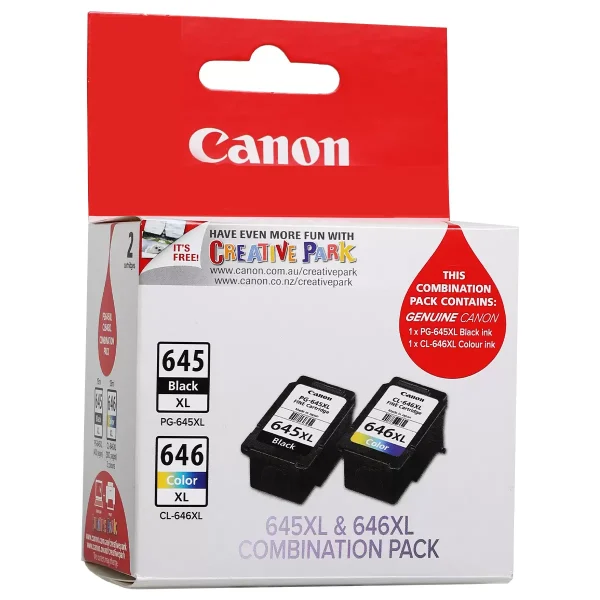 canon combination ink pack pg645xl and cl646xl
