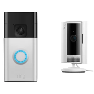 ring battery video doorbell with indoor camera 2nd gen