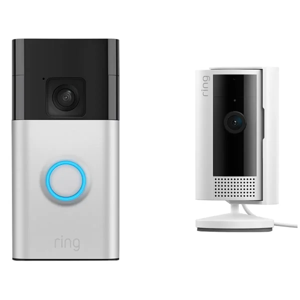 ring battery video doorbell with indoor camera 2nd gen