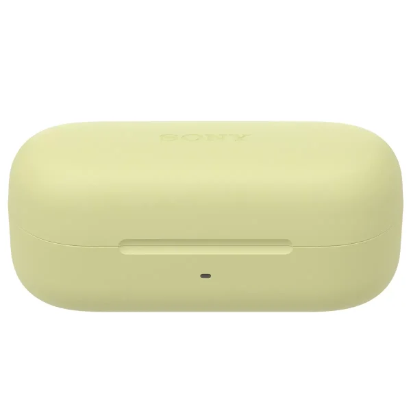 sony ultra compact true wireless earbuds yellow wfc510y