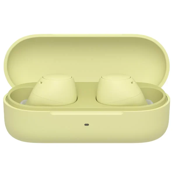 sony ultra compact true wireless earbuds yellow wfc510y