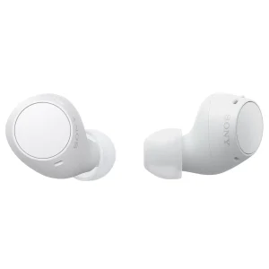 sony ultra compact true wireless earbuds white wfc510w