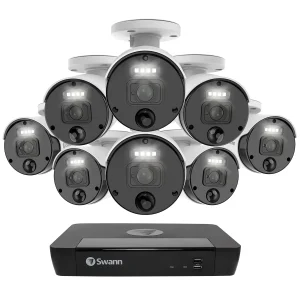 swann nvr 8 cameras security 4k monitoring with 2tb 5mp swnvk 876808 au