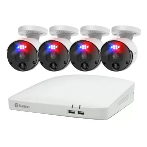 swann 4k nvr pro series with 4 facial recognition cameras swnvk 88990w4 au