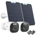 reolink argus eco ultra + reolink solar panel2 2 pack bwb4k09sp64 2pk