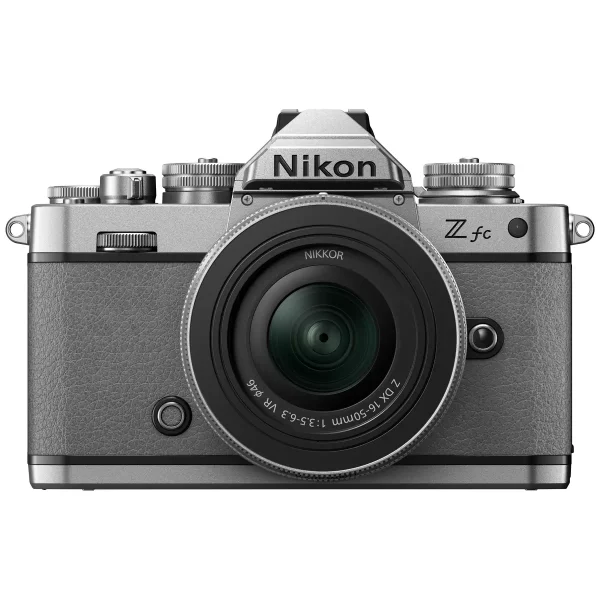 nikon z fc retro style dual lens camera kit grey 851093