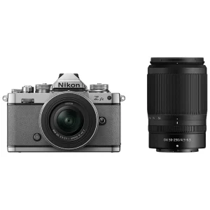 nikon z fc retro style dual lens camera kit grey 851093